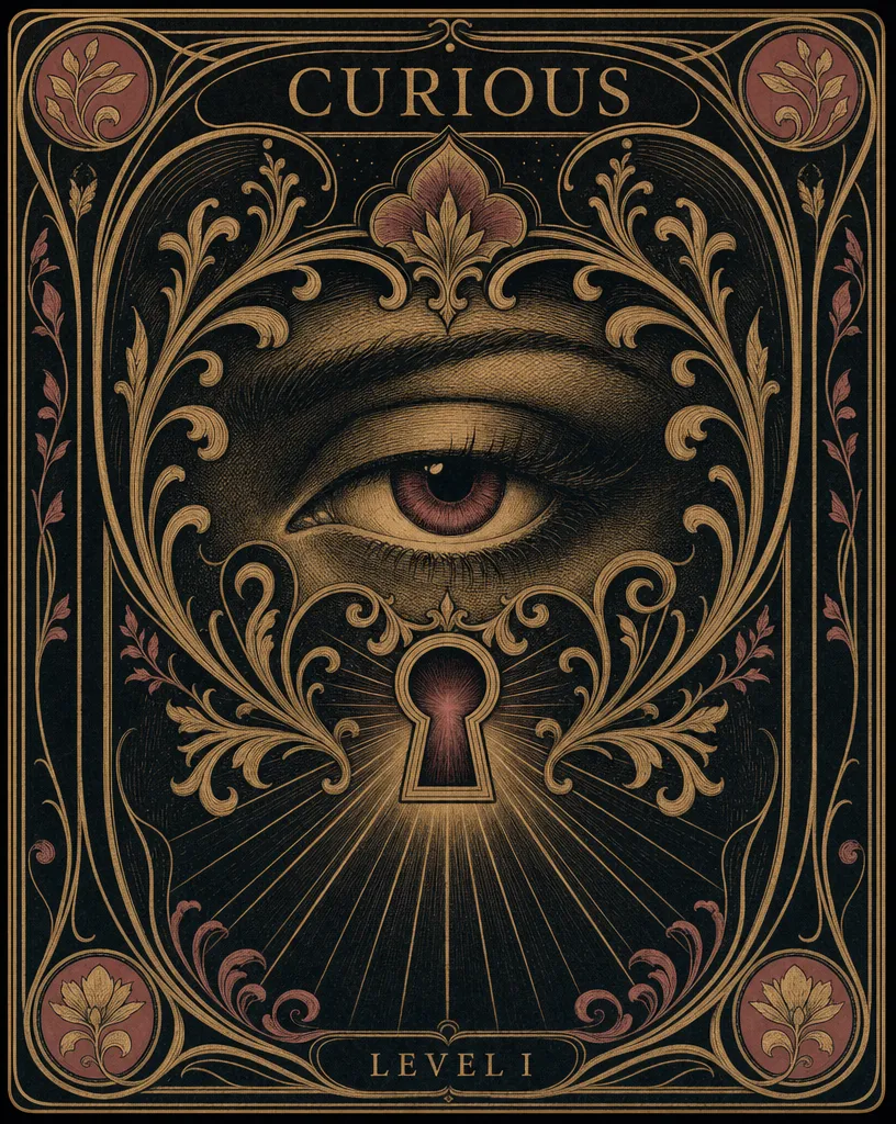 Curious tarot card